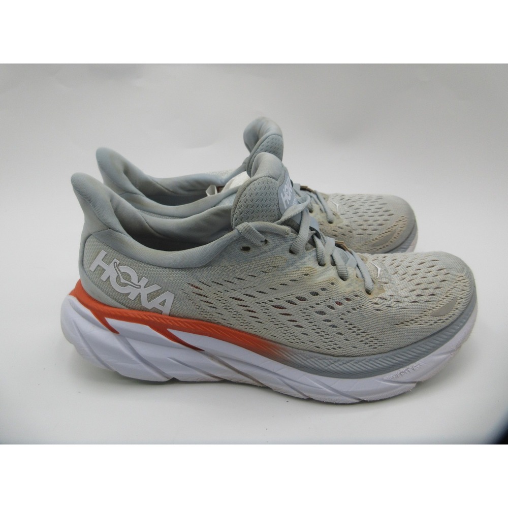 Hoka One One Clifton 8 Shoes Womens Size 7.5 Gray Running Sneakers 1119394